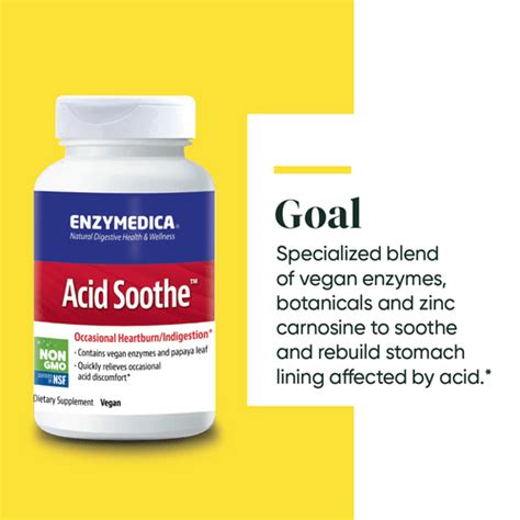 Enzymedica Acid Soothe 90 Capsules Dominionroadpharmacy