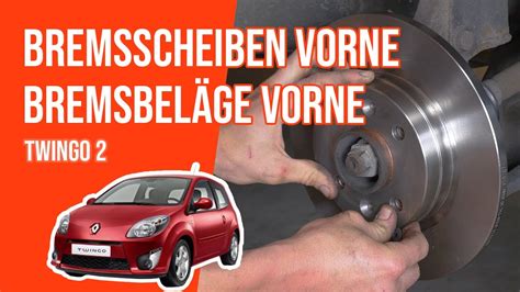 Wie Twingo 2 Bremsscheiben vorne Bremsbeläge vorne wechseln YouTube