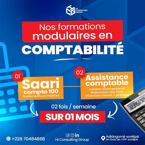 Atelier De Formation Pratique Et Stage En Sage Saari Comptabilit