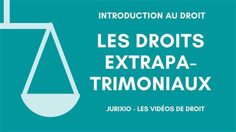 Droits Patrimoniaux Et Extrapatrimoniaux Cours