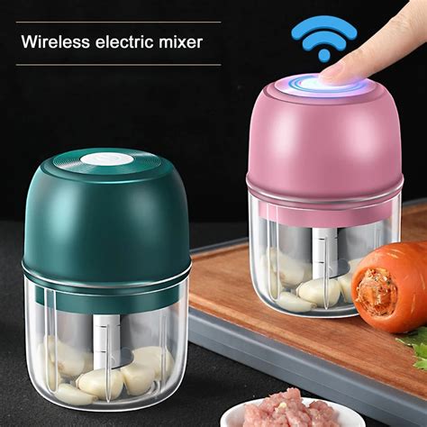 100ml Mini Usb Wireless Electric Garlic Masher Sturdy Press Mincer