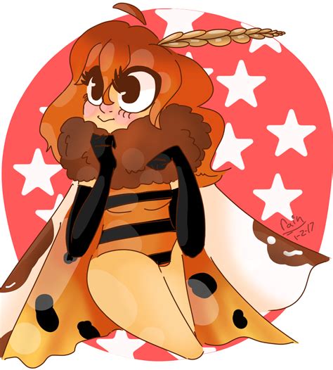 Cute moth girl by where-the-rainfalls on DeviantArt