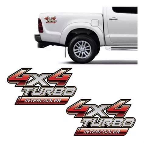 Adesivo Toyota Hilux X Turbo Intercooler Par X