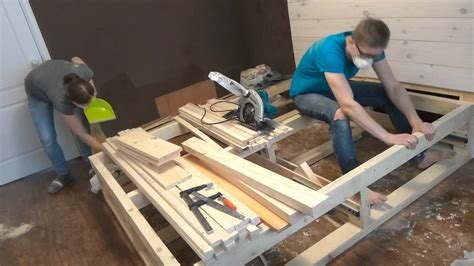 Кровать из массива с ящиками для хранения своими руками - YouTube