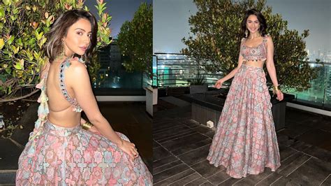 Rakul Preet Singh Sizzles In Hot Backless Floral Blouse And Matching Lehenga See Viral Photos