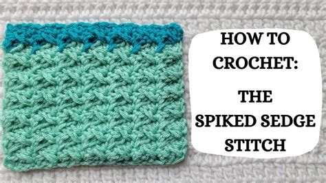 How To Crochet Spiked Sedge Stitch Tutorial Diy Beginner Crochet