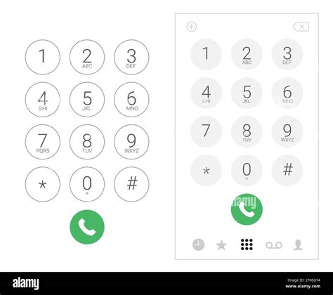 Phone Dial Number Keypad Screen Mobile Call Dial Keypad Smartphone