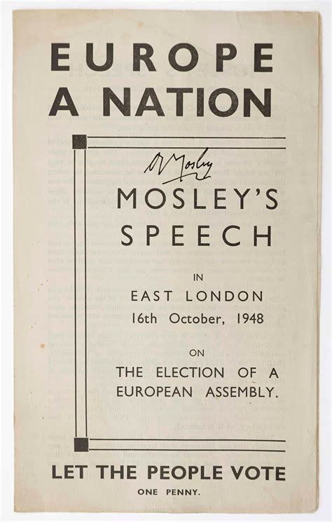 Lot - OSWALD MOSELEY