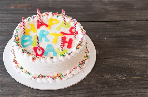 Happy Birthday Cake Stock Photo Image Of White Frosting 95277118