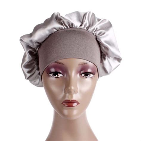 Accessoires coiffure Bonnet de nuit en Satin à bords larges pour femmes