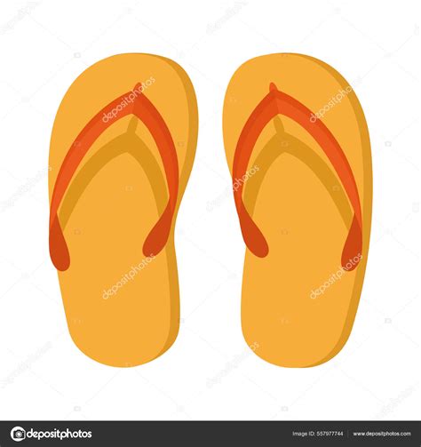 Chanclas amarillas vector gráfico vectorial grgroupstock imagen