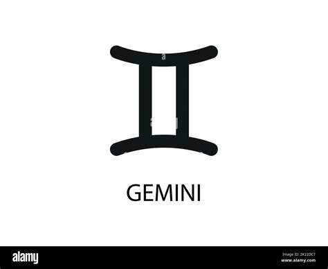 Gemini Symbol Of The Horoscope Zodiac Sign Vector Illustration Of