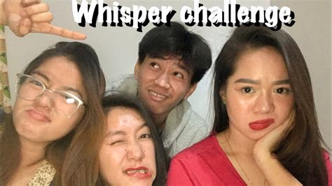 Whisper Challenge🤣 With Siblings Philippines Youtube