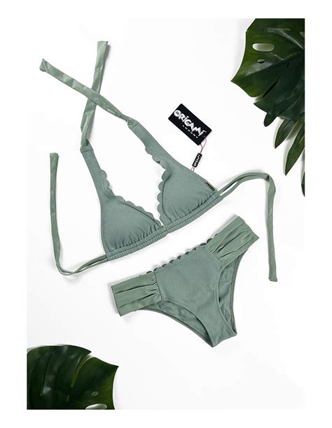 Barbados French Green MH LX Origami Bikini