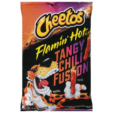 Save On Cheetos Flamin Hot Cheese Flavor Snacks Tangy Chili Fusion