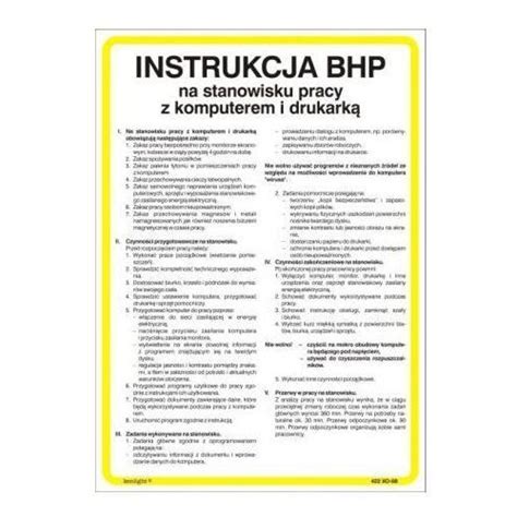 Instrukcje Bhp I Ppo Ceny Opinie Sklepy Str Por Wnywarka W