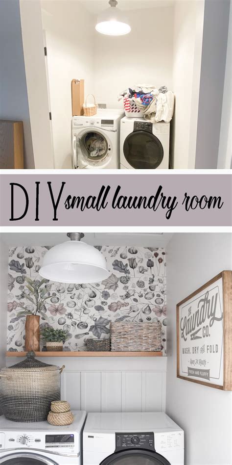 Easy Laundry Room Wallpaper Makeover Ideas With Tutorials Laundry