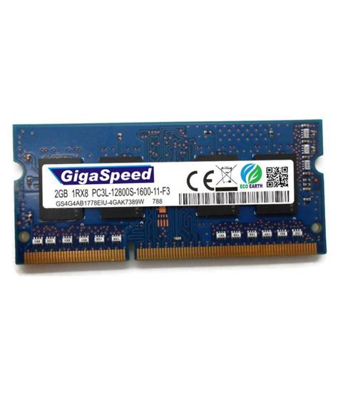 GIGASPEED 2GB DDR3L 1600 MHZ PC3L 12800S 2 GB DDR3 RAM Buy