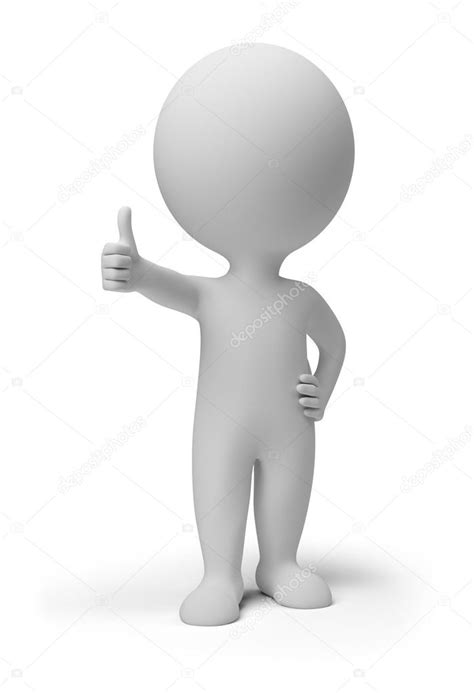 3d Small Positive Pose Stock Photo By ©anatolym 5741326