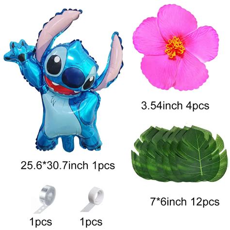 123pcs Lilo And Stitch Balloons Decoration Garland Arch Kit Include