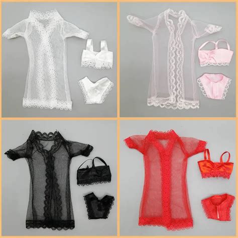 Jogos Lote Boneca Acess Rios Sexy Pijamas Lingerie Roupa De Noite Para Bonecas Barbie Rendas