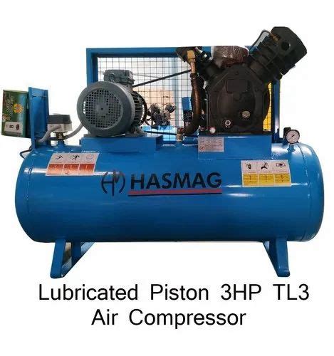 Hasmag Ac Single Phase 3hp Tl3 Lubricated Piston Air Compressor