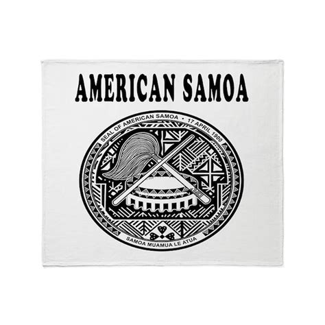 American Samoa Coat Of Arms Designs Throw Blanket By Majortees