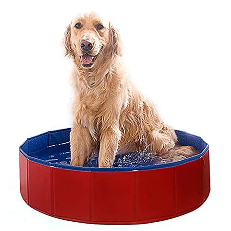 Foldable Dog Pool Dog Pools For Large Dogs Portable Pvc Pet Swimming