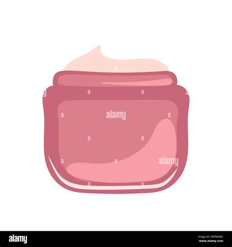 Hand Drawn Jar With A Face Cream Cosmetic Product Vector Illustration