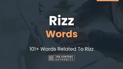 Rizz Words - 101+ Words Related To Rizz