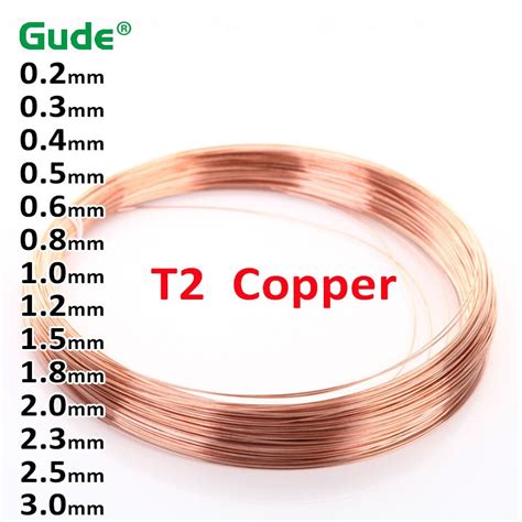 Meters Pure Copper Wire T Copper Coil Conductive Coppers Wire