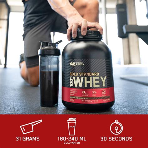 Optimum Nutrition Gold Standard 100% Whey Protein 2.27kg - 25% OFF