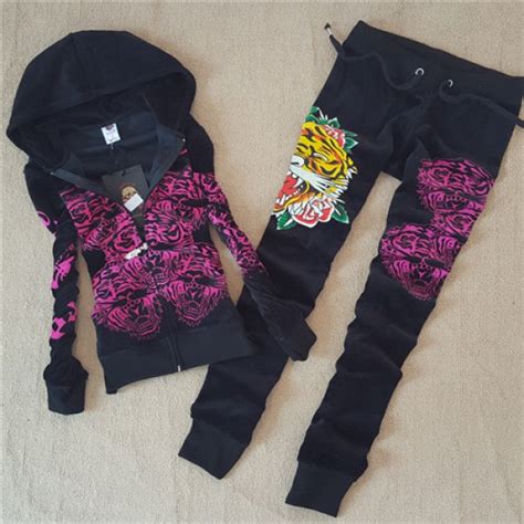 Womens Ed Hardy Suits Size Guide Ed Hardy Womens Long Suits Tiger Logos