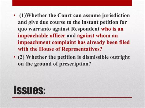 Quo Warranto Rule 66 Of The Philippines Rules Of Court Ppt