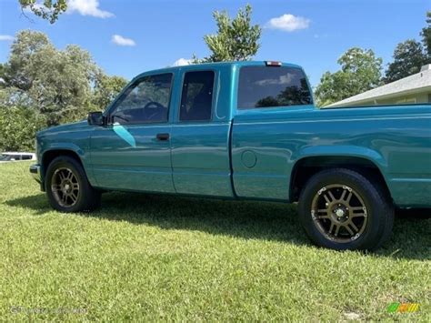 1995 Bright Teal Metallic Chevrolet C K C1500 Extended Cab 144280016 Photo 22