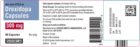 Droxidopa - FDA prescribing information, side effects and uses