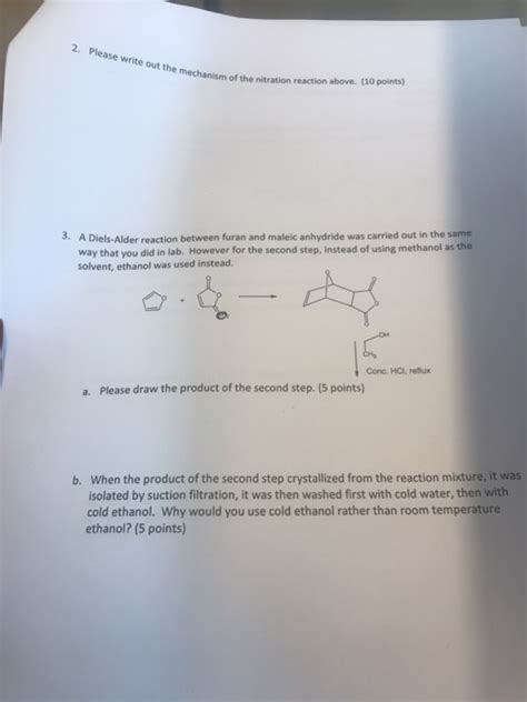 Solved Write Out The Mechanism Of The Nitration Reaction Chegg