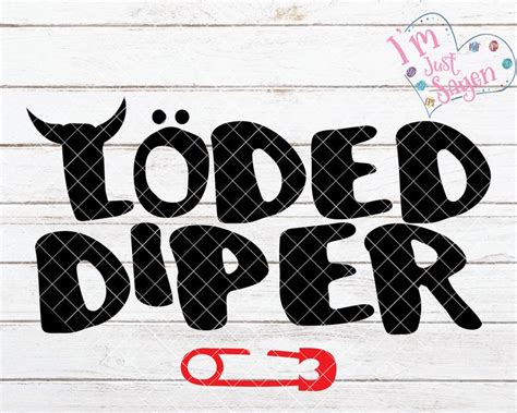 Loded Diper Diary Of A Wimpy Kid Book T Digital Download Svg Dxf