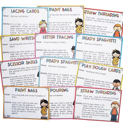 Fine Motor Task Cards Top Teacher