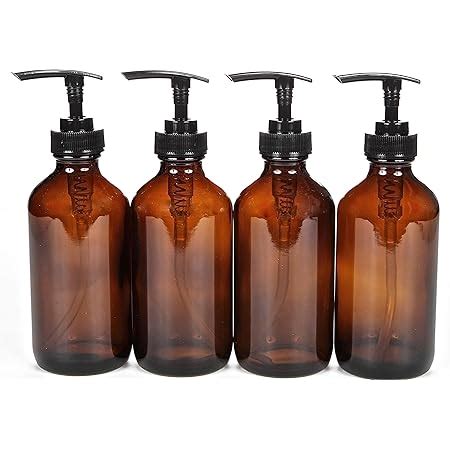 Amazon Vivaplex Large Oz Empty Amber Glass Bottles With