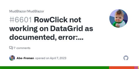 Rowclick Not Working On Datagrid As Documented Error Cannot Convert