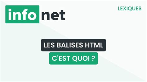 Les Balises Html C Est Quoi D Finition Aide Lexique Tuto