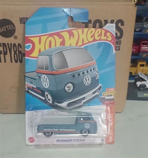 Carrinho Hot Wheels Volkswagen T2 Pickup Fusca Beetle Bumblebee S2000 Legends Hobbies E