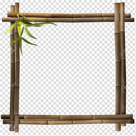 Brown Bamboo Frame Frames Bamboo Bamboo Transparent Background Png