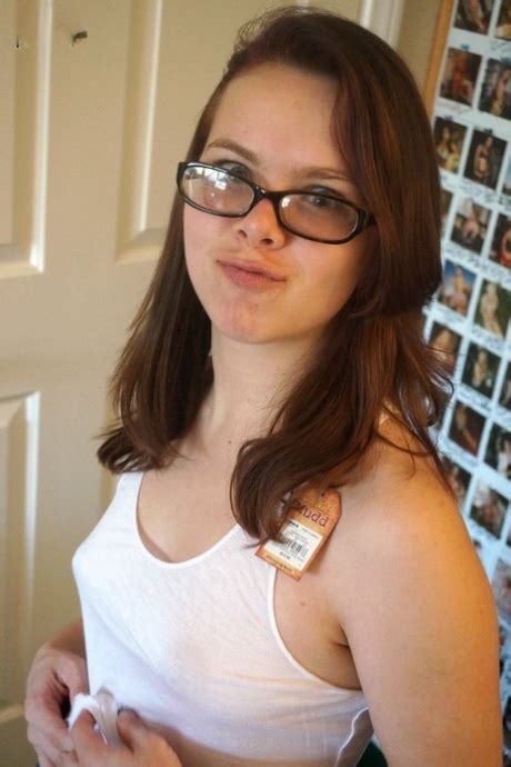 Nerdy Russian Girl Jennifer Bliss Bares Her Tiny Tits While Trying On Clothes CoedCherry