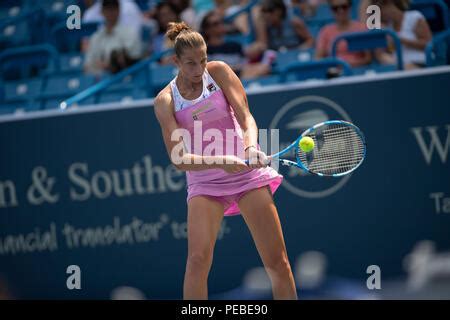 August Karolina Pliskova Of The Czech Republic In Action