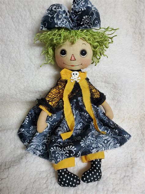 Raggedy Ann Doll Halloween Raggedy Witch Halloween Hand Made Raggedy