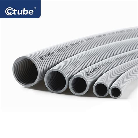 Iec Pvc Flexible Corrugated Electrical Tubing Conduit Ctube