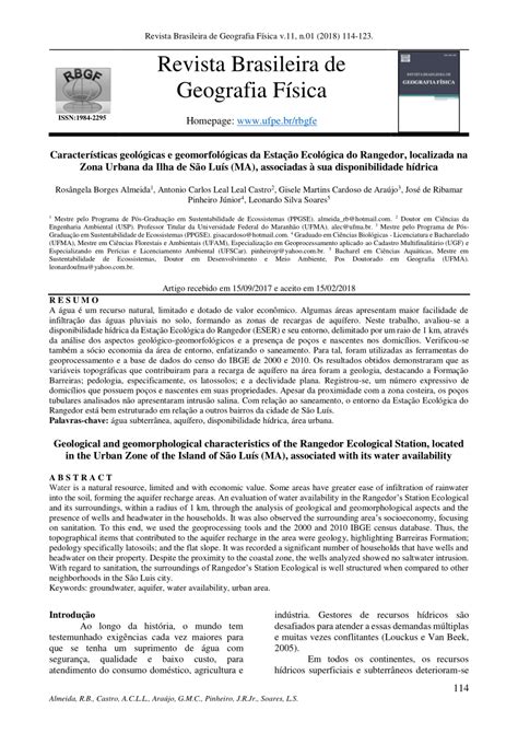 PDF Características geológicas e geomorfológicas da Estação Ecológica