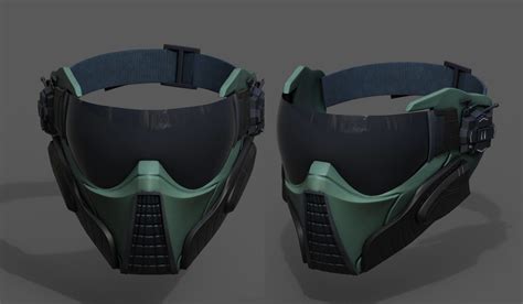 Scifi Mask Fantasy Futuristic Technology Space 3d Asset 1